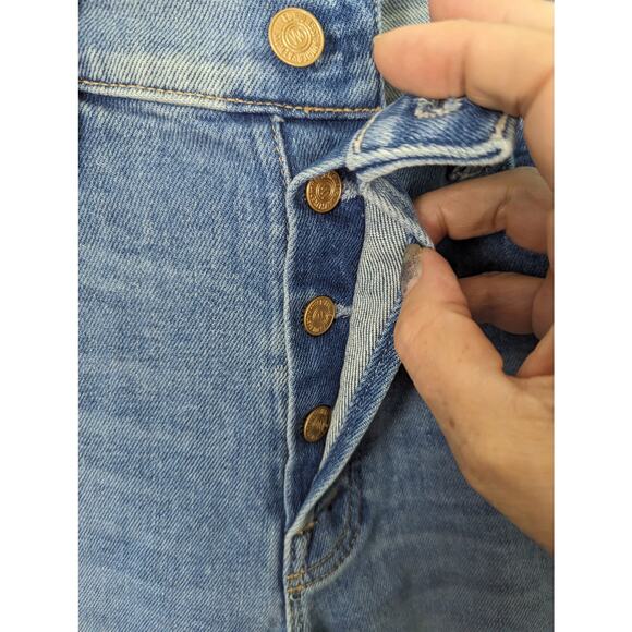 Mother Jeans The Tomcat Ankle Fray Kitty Corner Wash Stretch Button Fly 26 - Picture 6 of 13